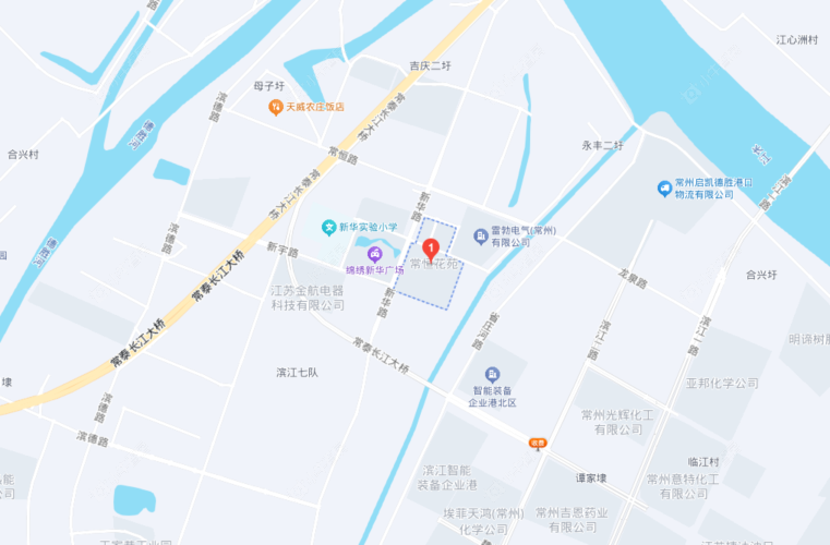 常州常恒花苑区位图 