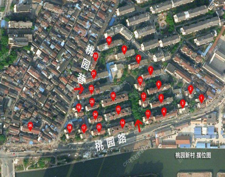 常州桃园新村摆位图