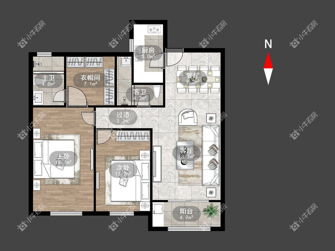 绿都万和城89平