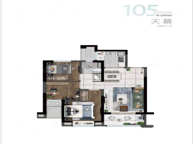 常州新城黑牡丹世纪之光户型图