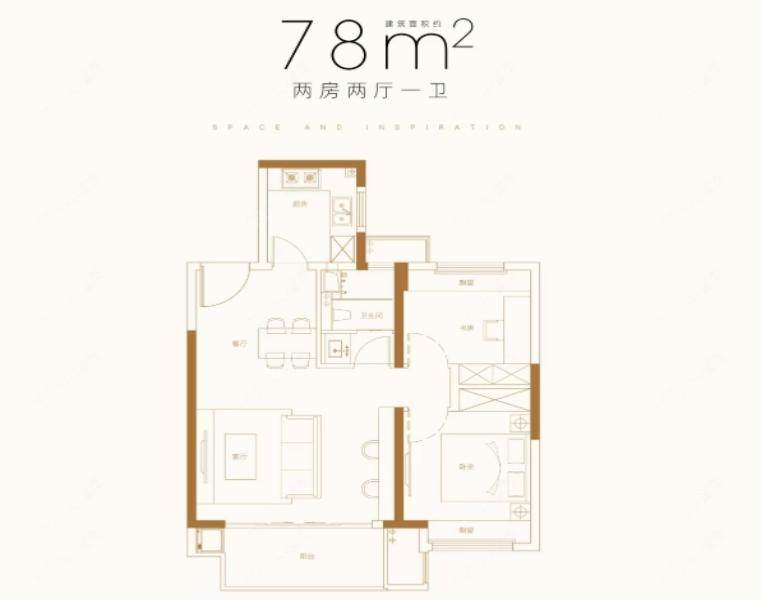 常州锦云华庭78㎡户型图