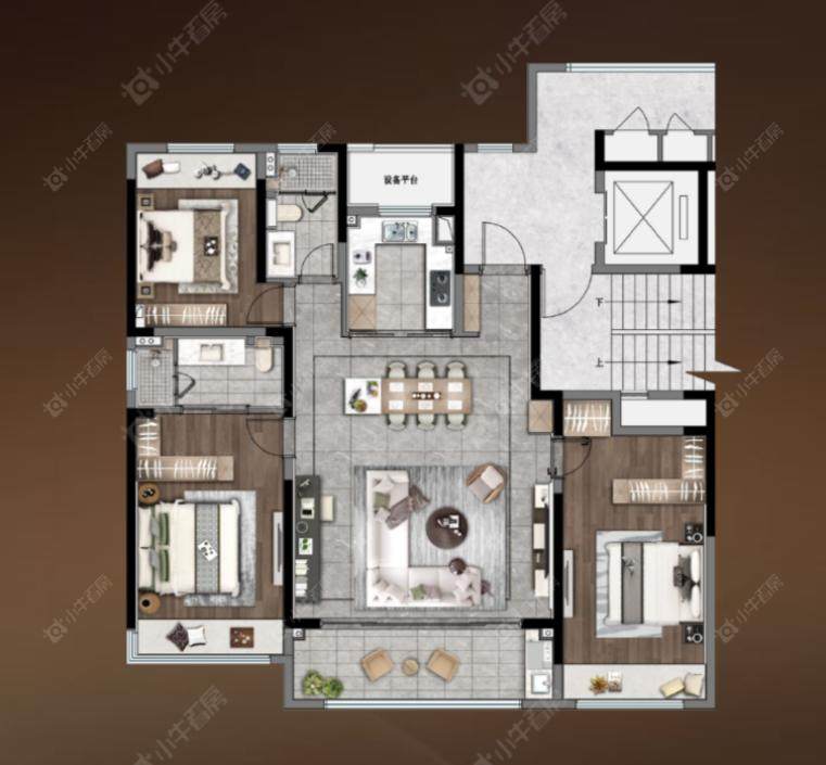 山和风华143㎡户型图