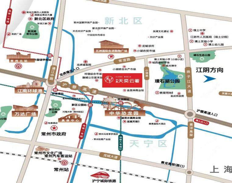 常州天奕云著区位图 常州天奕云著区位图
