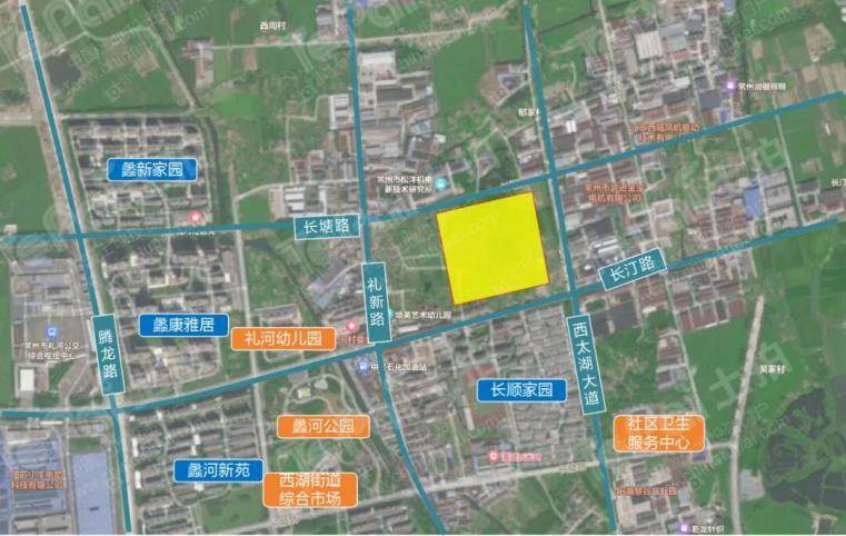 西太湖北部片区住宅地块位置图