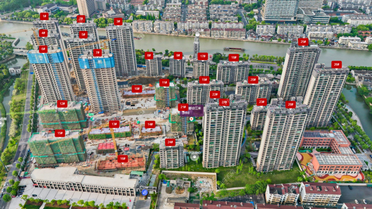 旭辉都会江来摆位图