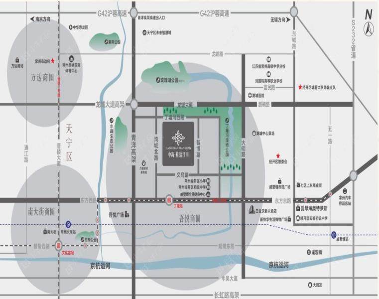 常州中海桂语江南区位图