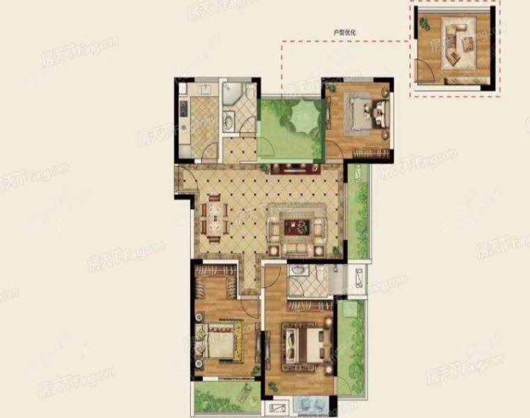 常州龙德花园152㎡户型图