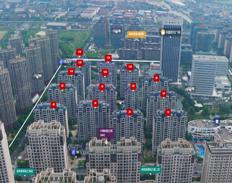 中海铂悦公馆摆位图