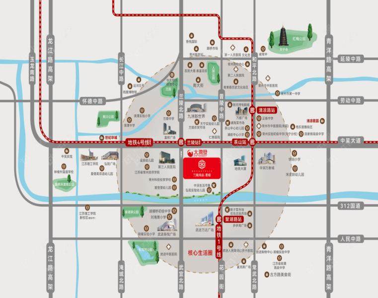 兰陵尚品花园区位图