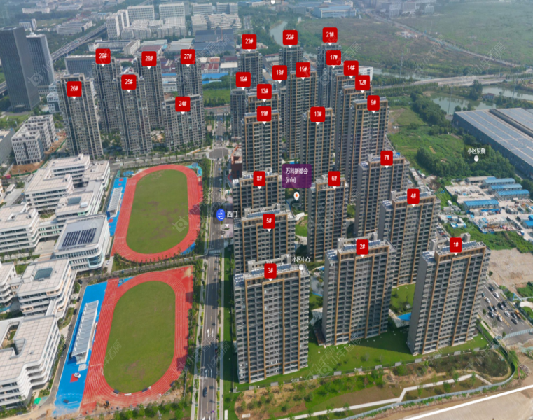 万科新都会摆位图