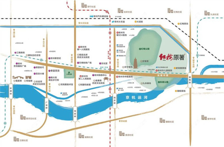 常州红梅原著区位图