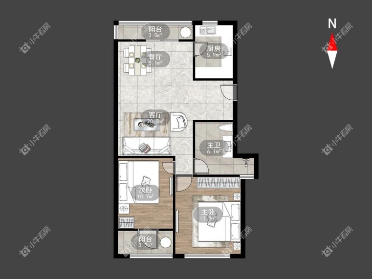 桂花园建面约86.04㎡_副本 桂花园建面约86.04㎡_副本