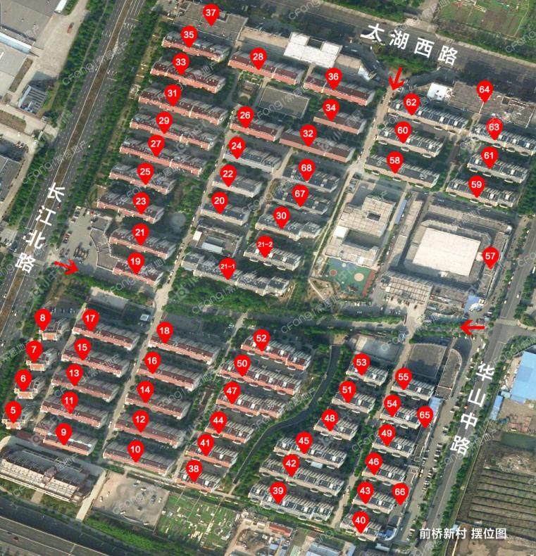 常州前桥新村摆位图 常州前桥新村摆位图