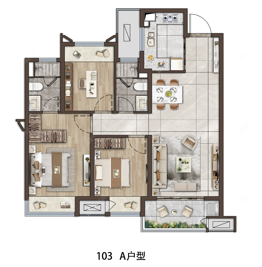 星河时代103户型