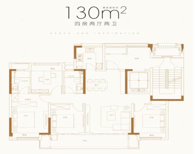 常州锦云华庭130㎡户型图