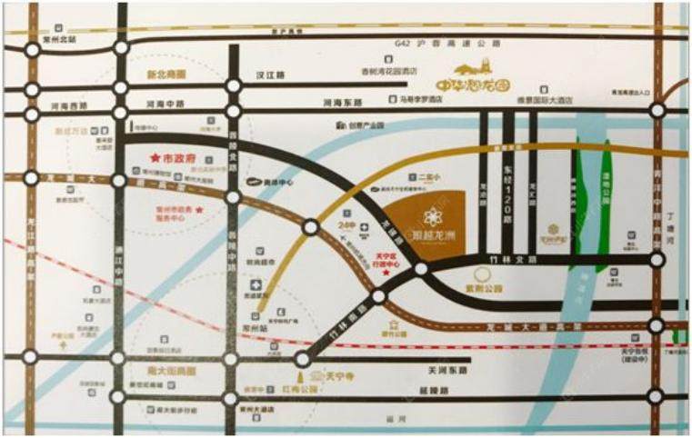 常州琅越龙洲区位图 常州琅越龙洲区位图
