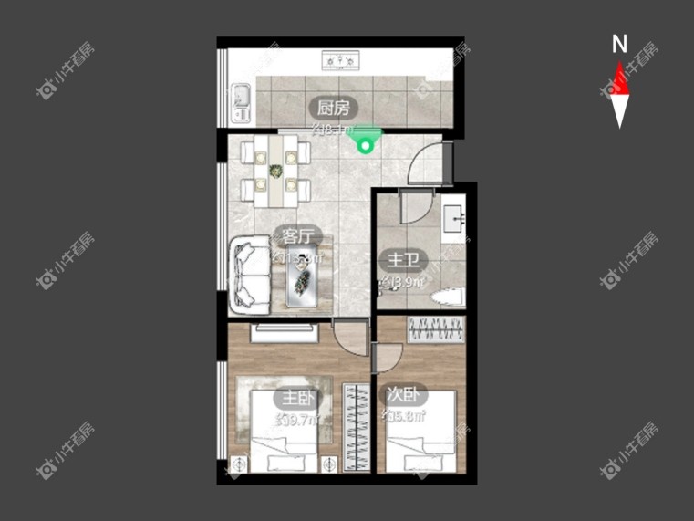 桂花园建面约54.64㎡_副本 桂花园建面约54.64㎡_副本