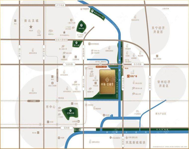 常州中海云樾里区位图