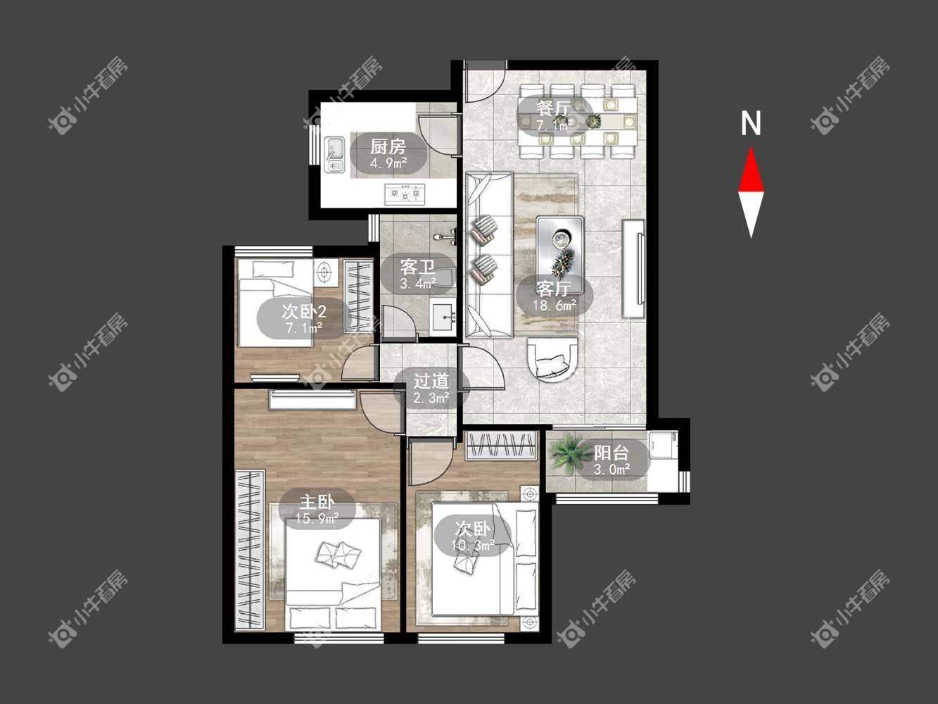 绿都万和城户型2