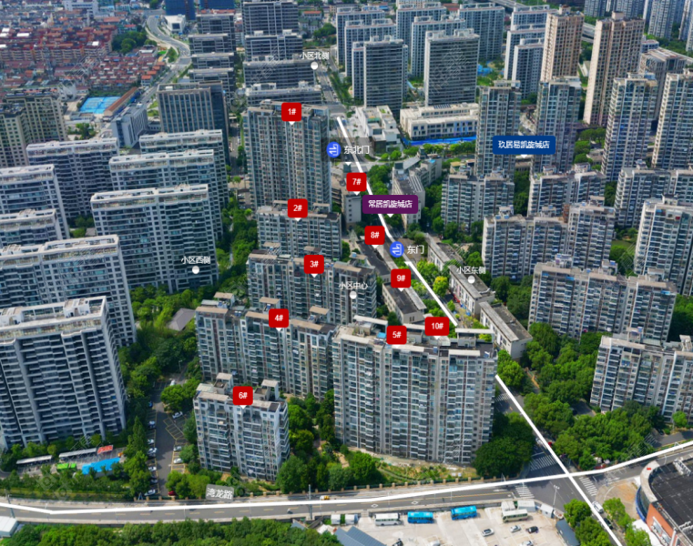 凯旋城西区摆位图