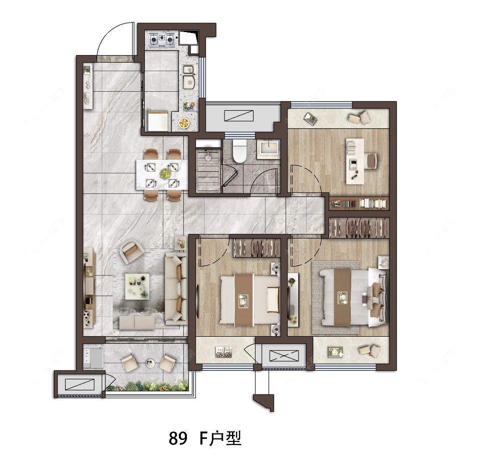 星河时代89户型
