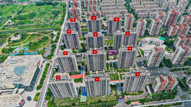中梁百悦城摆位图