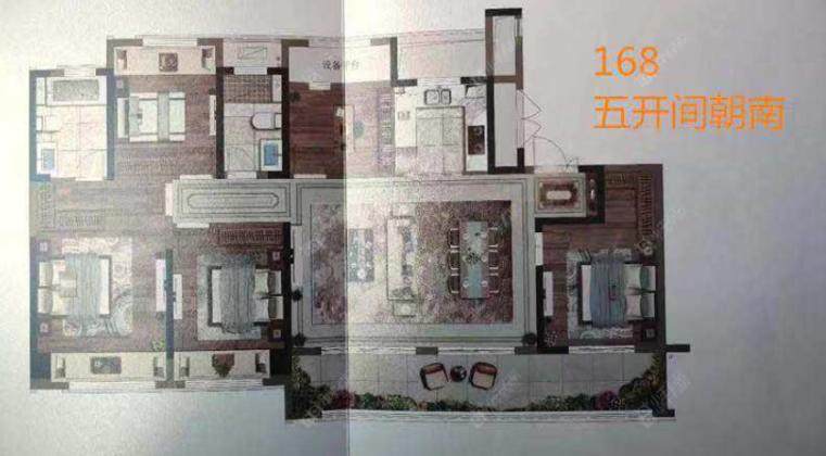 常州龙湖景粼天著168㎡户型图