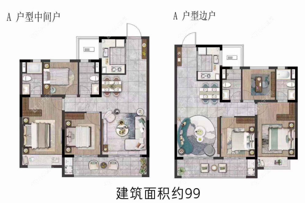 保利和光晨樾99平